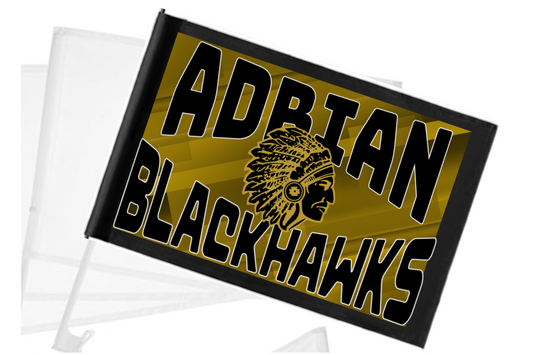 Adrian BlackHawk Car Flag- Fundraiser!